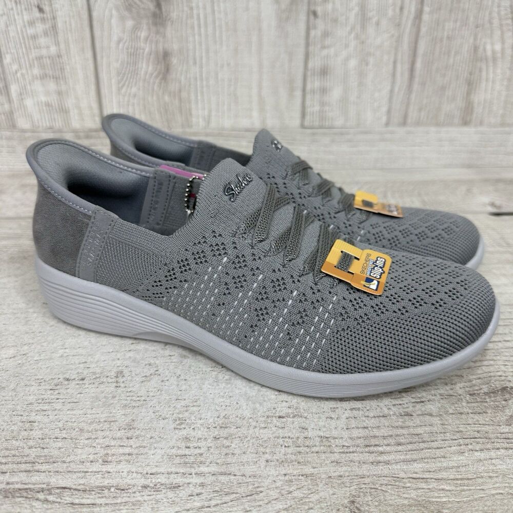 Skechers Slip-Ins Arya Swiftly Fashion Comfort 158918 Women Sz 6.5 Sneakers Grey - Picture 3 of 9